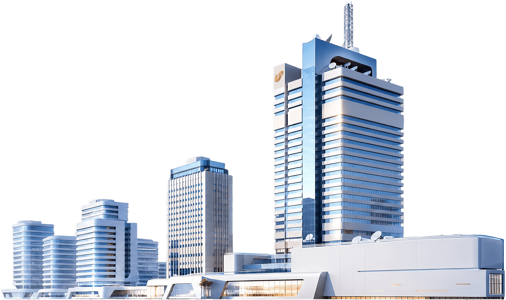 信通网络办公楼与城市建筑